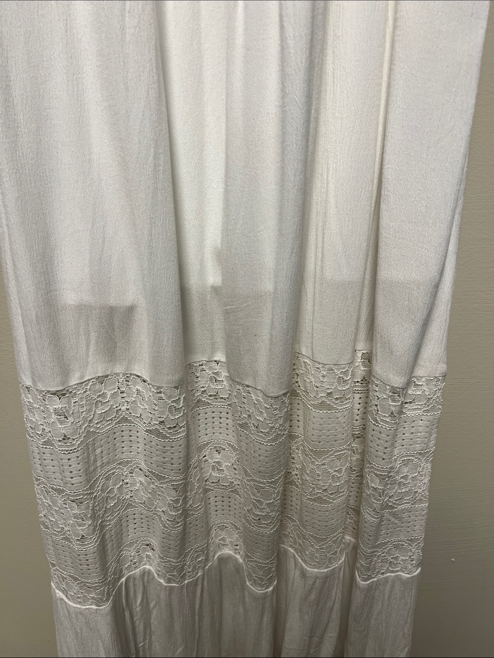 White Boho Lace Sleeveless Maxi - Picture 3 of 4